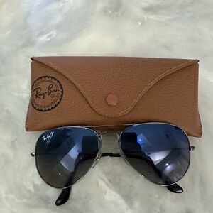 Ray-Ban Black and Silver Sunglasses